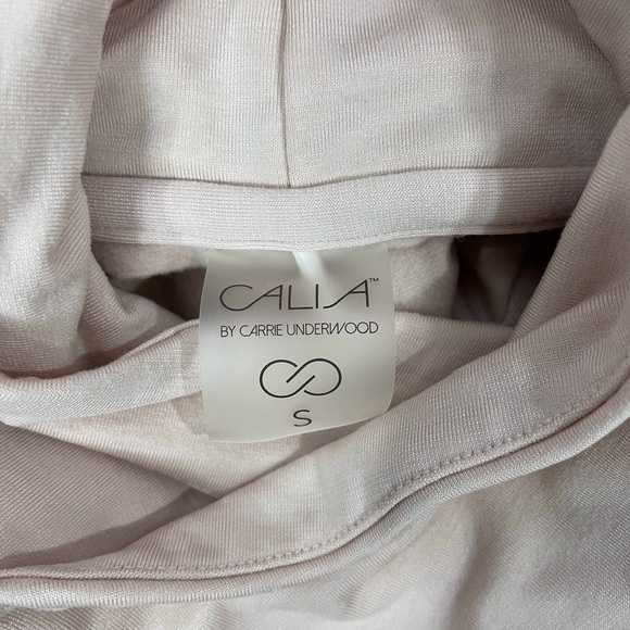 CALIA Womens Long Sleeve Athletic Running Shirt Animal Print Pale Pink - Picture 12 of 13